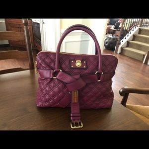 Marc Jacobs Bruna Quilted Top Handle Leather Tote
